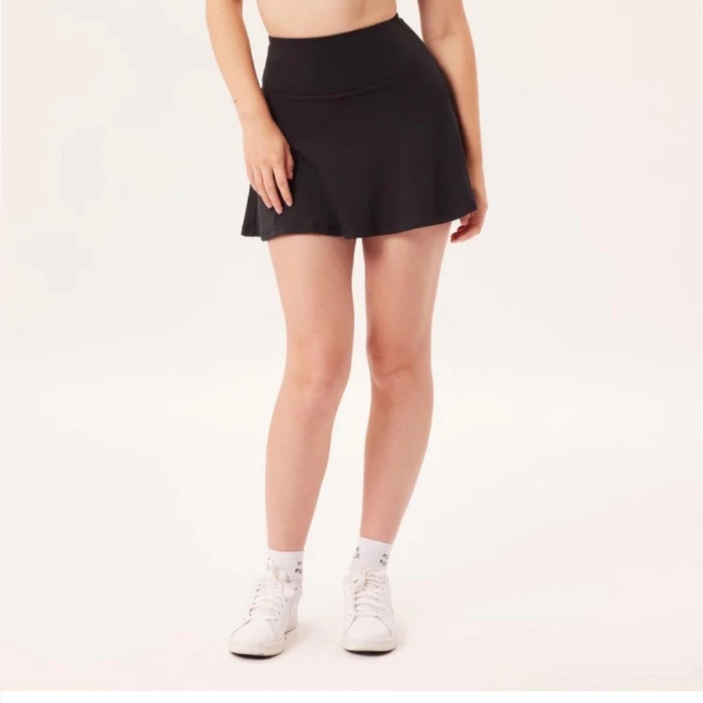 Girlfriend Collective Black skort skirt sz large - Picture 3 of 9